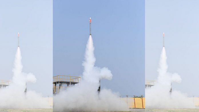 Two launches of MRSAM Army version for two different ranges conducted successfully proving the system capability and performance on 27 March | Twitter/@DRDO_India
