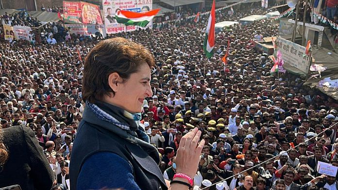 File photo of Congress General Secretary Priyanka Gandhi Vadra at a rally in Amethi | ANI