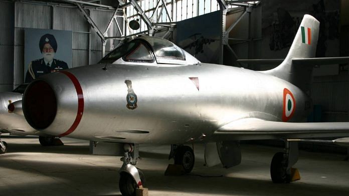 An IAF Dassault Ouragan 'Toofani' at the Indian Air Force Museum, Palam | Representational Image | Commons
