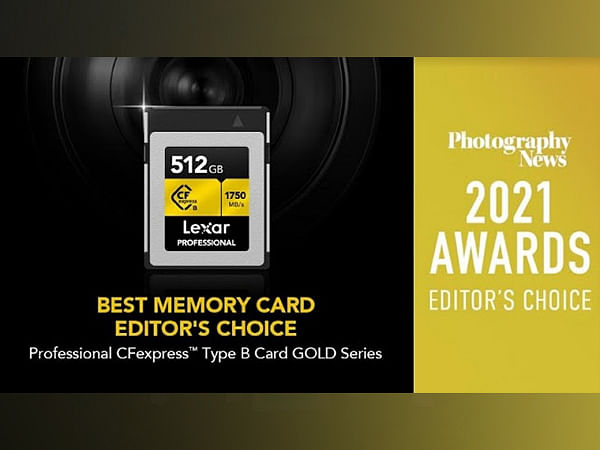 Lexar Professional CFexpress Type-B Card wins Photography News 'Best Memory Card - Editor's Choice' Award