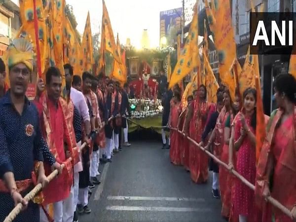 Ahead of Holi, Khatu Shyam Ji Nishan Yatra begins in Assam's Nagaon 