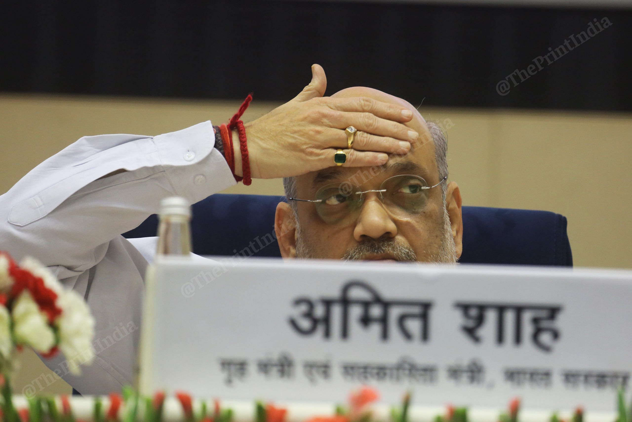 Union Home Minister Amit Shah during an event at Vigyan Bhawan | Praveen Jain | ThePrint