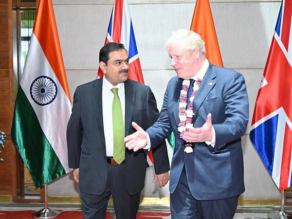 British PM Boris Johnson visits Adani Group headquarters