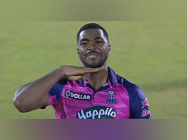 IPL 2022: Pushpa fever grips RR's Obed McCoy, enacts Allu Arjun's 'jhukega nahi' after his maiden wicket