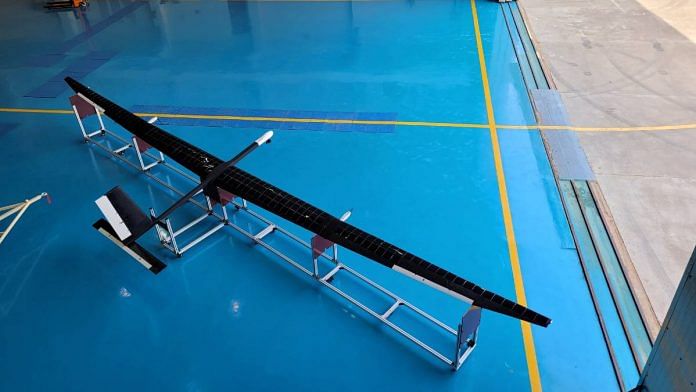 A scaled down model of the unmanned aerial vehicle | By special arrangement