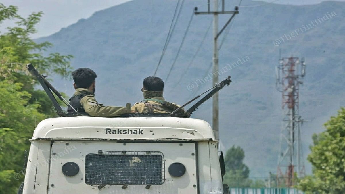 Security forces patrolling Kashmir Valley | Praveen Jain | ThePrint