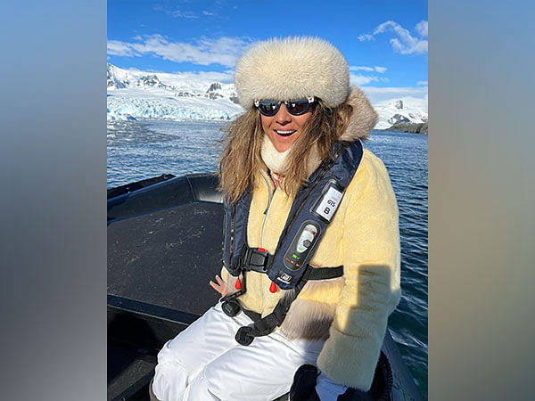 Humanitarian Meera Gandhi supports the climate change campaign in Antarctica