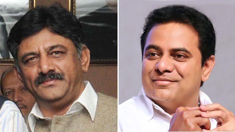 KTR’s Twitter banter with DK Shivakumar: Let Hyderabad & Bengaluru compete on jobs, infra