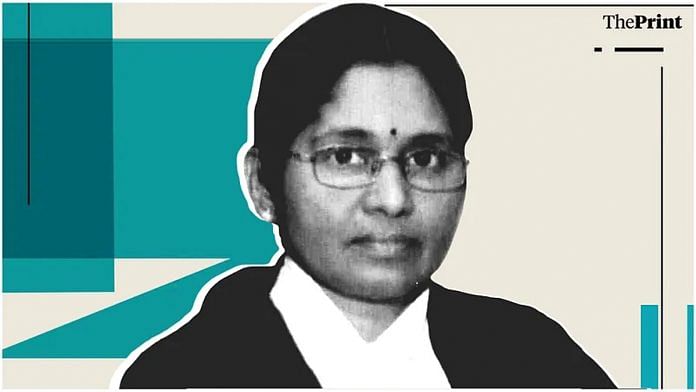 Former Delhi High Court judge, Justice G. Rohini (Retd) | ThePrint Photo