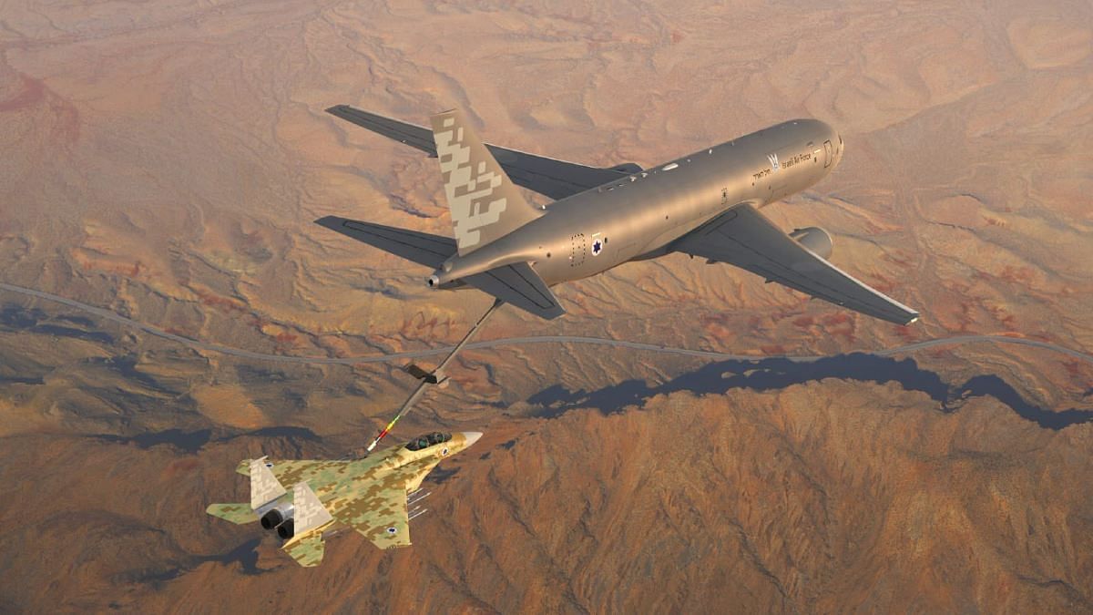 Representational image of a Boeing tanker jet | Twitter | @Israel_MOD Representational image of a Boeing tanker jet | Twitter | @Israel_MOD