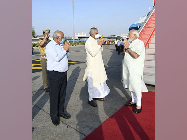 PM Modi arrives in Gujarat for three day visit