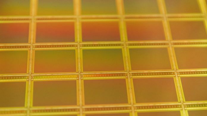 The surface of a semiconductor wafer in the cleanroom at the Tower Semiconductor Ltd. plant in Migdal HaEmek | Representational image| Photographer: Kobi Wolf/Bloomberg