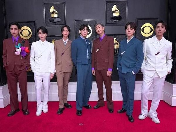 BTS Brought Spiffy Suiting to the 2022 Grammys