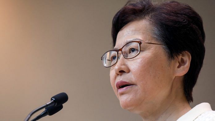 File photo of Hong Kong chief executive Carrie Lam | Photographer: SeongJoon Cho | Bloomberg