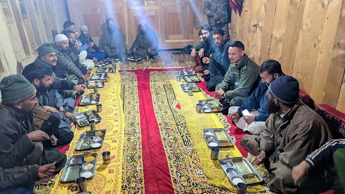 Iftaar party hosted by Army in Kupwara in north Kashmir