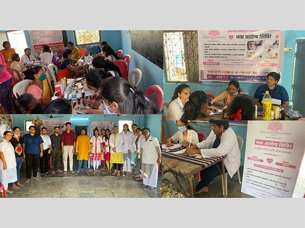 Ankibai Ghamandiram Gowani Trust by Nidarshana Gowani organizes free health checkup camp for Vajreshwari village in Maharashtra on World Health Day