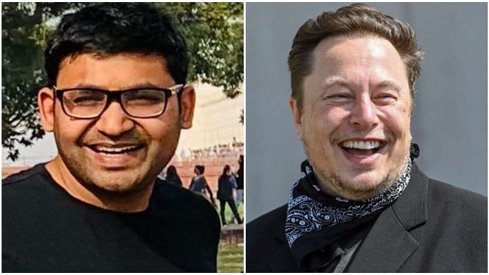 File images of Twitter CEO Parag Agrawal and Tesla CEO Elon Musk | Photographer: Getty Images/picture alliance via Bloomberg/Twitter: @paraga
