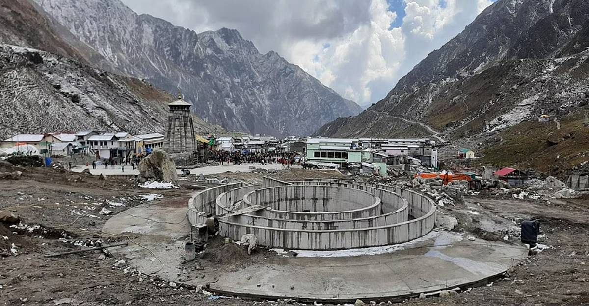 kedar File photo of the Kedarnath shrine area reconstruction project | Photo: special arrangement