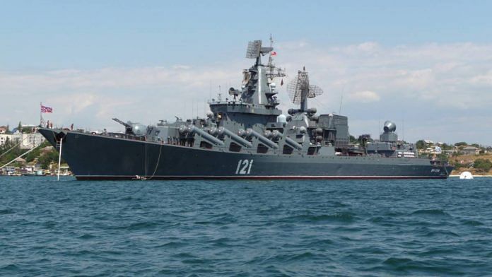 Russian cruiser Moskva in 2009 | Commons