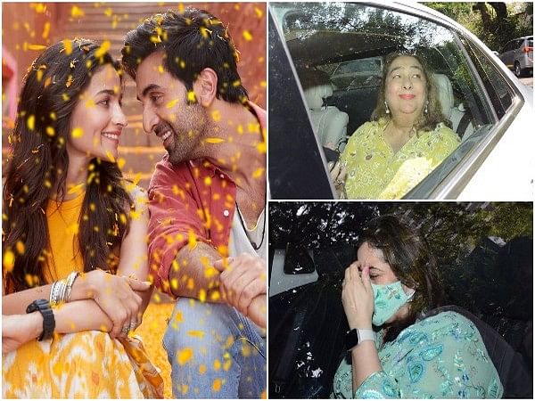 Rima Jain, Nitasha Nanda spotted arriving at Ranbir Kapoor's Bandra residence