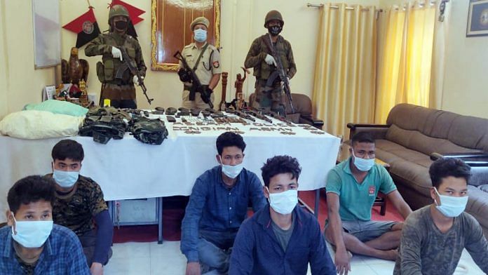 File photo of ULFA-I cadre apprehended in Assam's Charaideo district | ANI