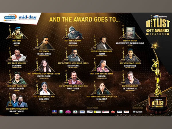 Radio City and Mid-Day successfully culminate season 3 of the most popular and credible Hitlist OTT Awards