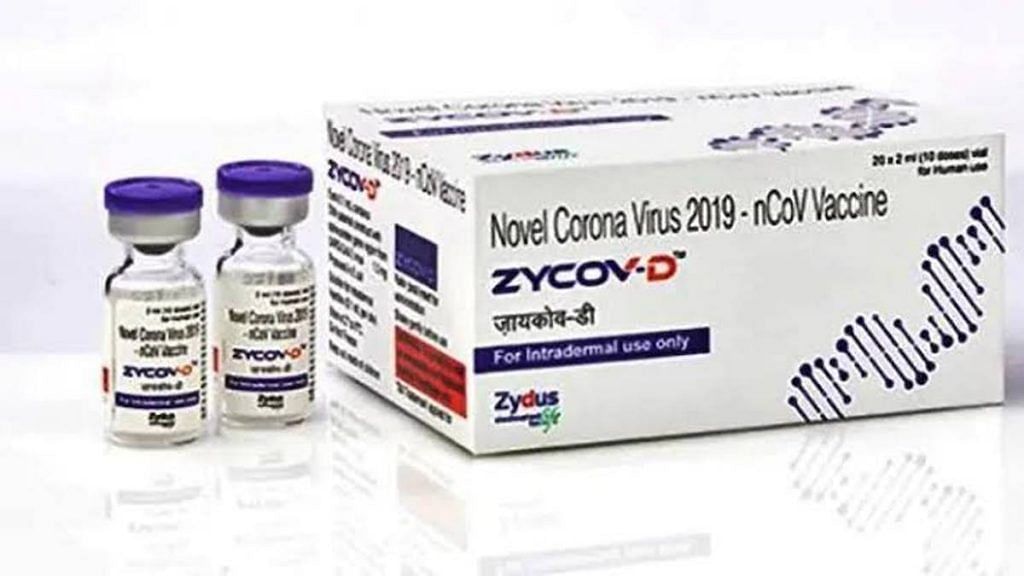 Vials of Zydus Lifesciences's Covid-19 vaccine ZyCoV-D | Twitter | @PrakashJavdekar