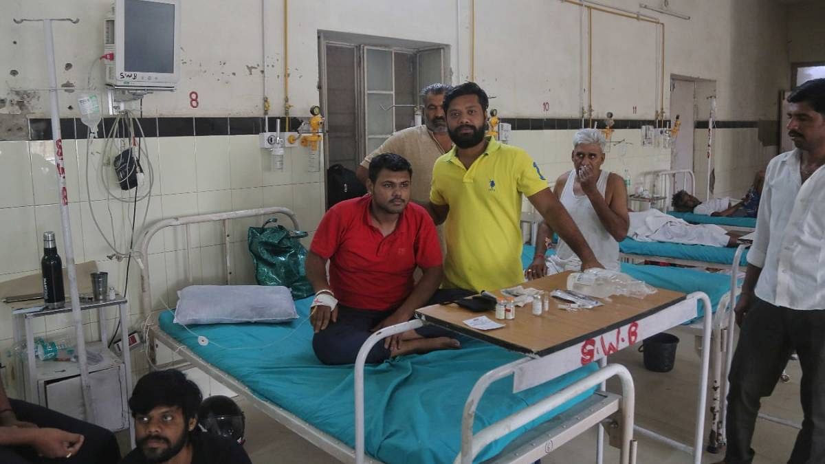 Deepak Parihar recovers at Mathura Das Mathur Hospital in Jodhpur | Photo: Suraj Singh Bisht | ThePrint