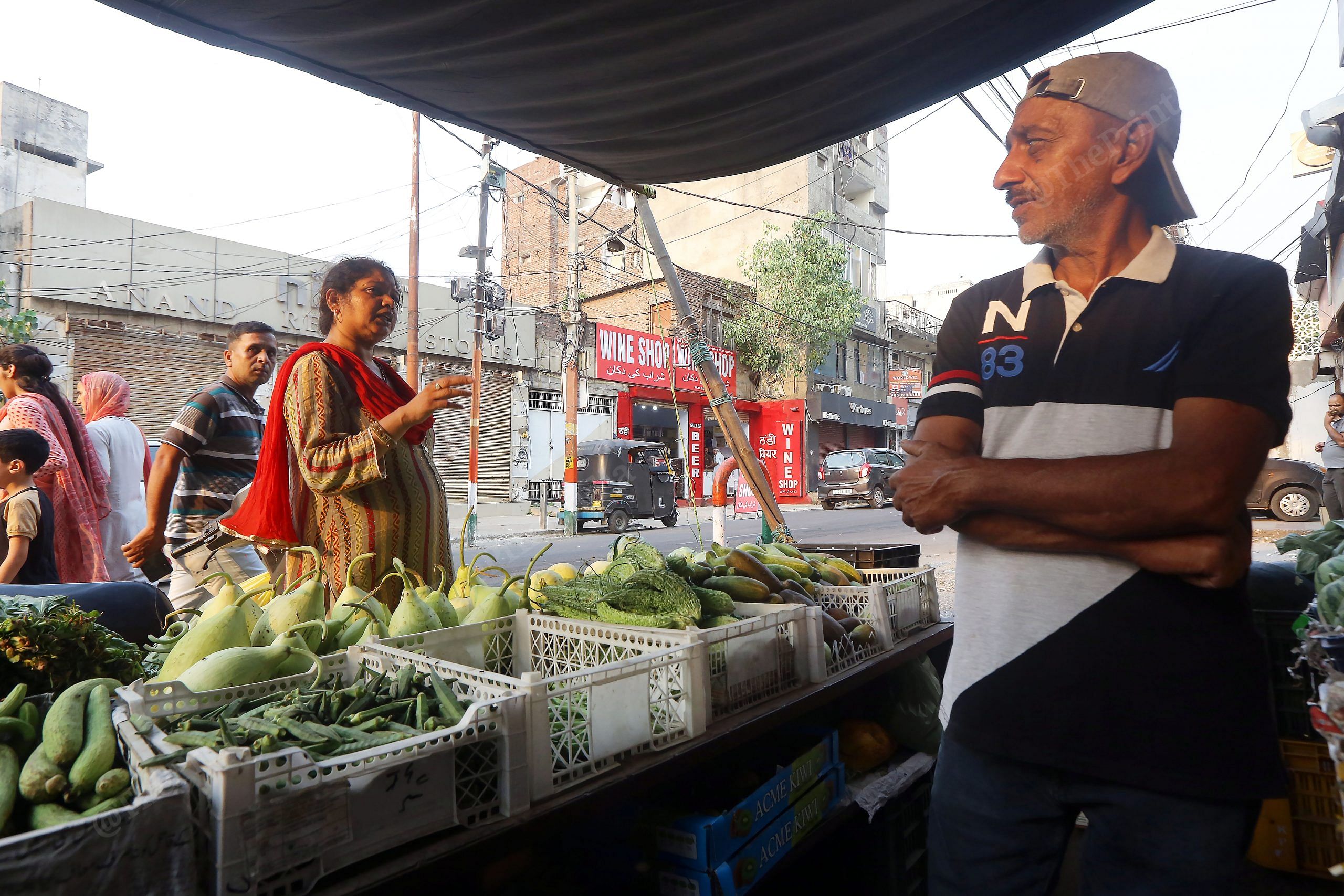 Abdul Rashid Father of Umran Malik proudly standing at his shop at shaheedi chowk market in srinagar | Photo: Praveen Jain | ThePrint