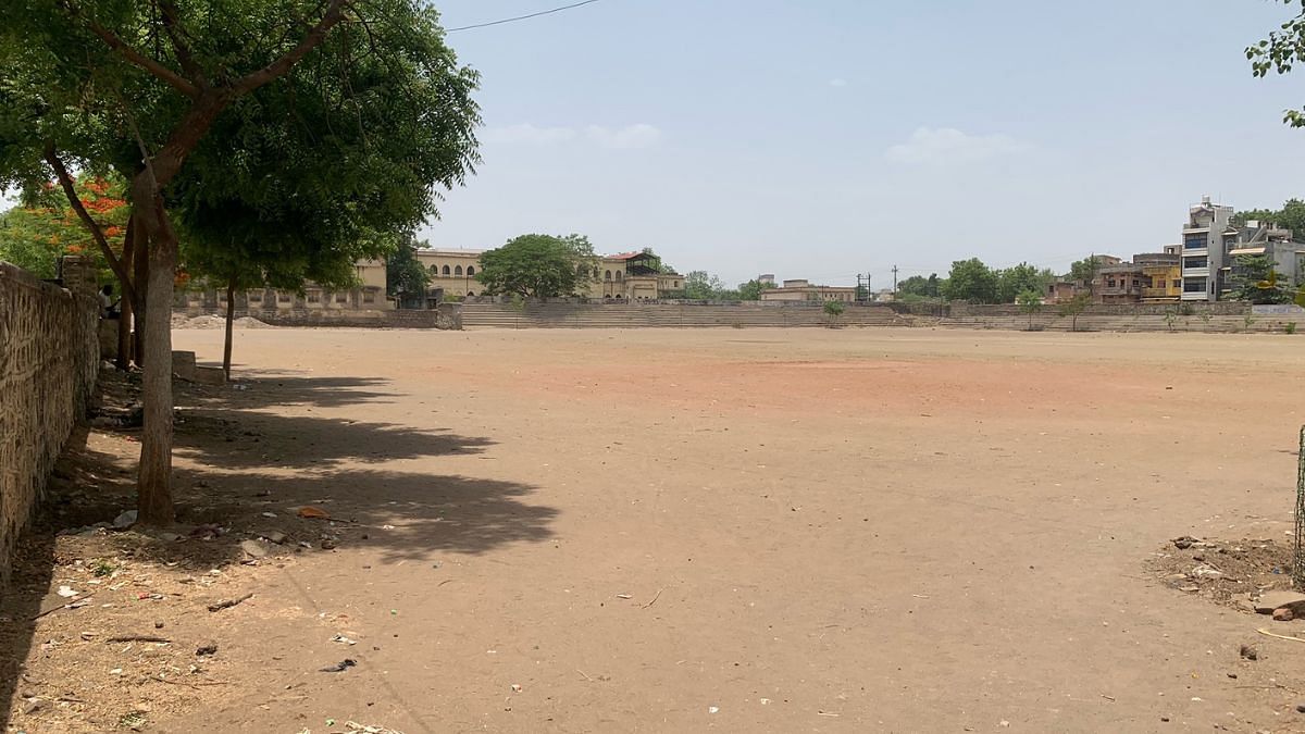 A view of the Marathwada Sanskrutik Mandal Ground in Aurangabad, from where Bal Thackeray first raised the name change issue | Picture by Manasi Phadke, ThePrint