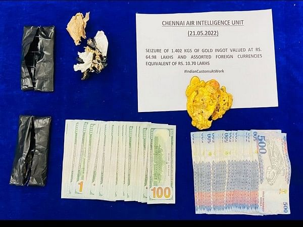 Chennai Air Customs seizes 2.9 kg gold, assorted foreign currency