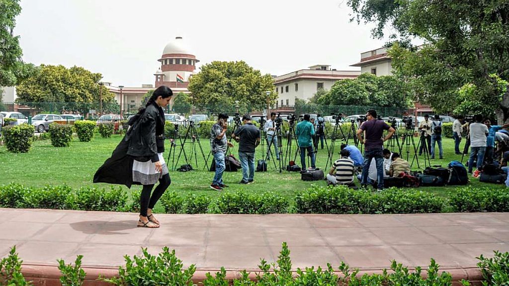 Representational image of a lawyer outside the Supreme Court | ANI