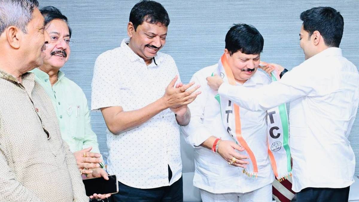 Arjun Singh Trinamool Congress national general secretary (right) and Arjun Singh at the TMC office in Kolkata | Photo: Shared by All India Trinamool Congress