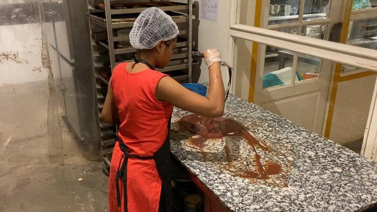 Chocolate being made at the Colocal kitchen | Photo: Suchet Vir Singh | ThePrint
