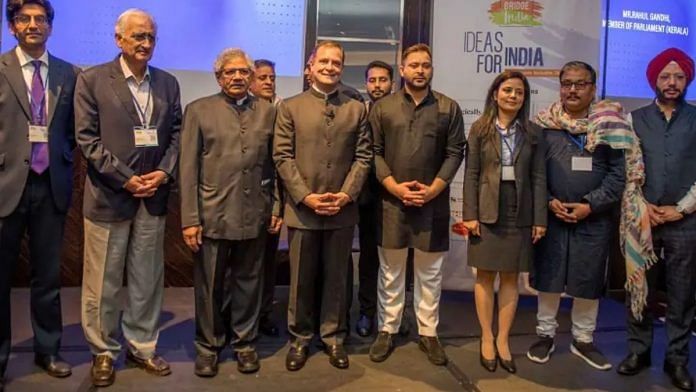 Delegation of opposition leaders at 'Ideas for India' conclave in London | Source: Twitter/@RahulGandhi