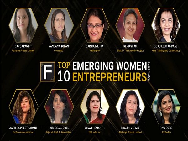 Top 10 Emerging Women Entrepreneurs of the year 2021-22 by Fame Finders