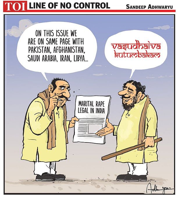 Sandeep Adhwaryu | Times of India | Twitter/@CartoonistSan