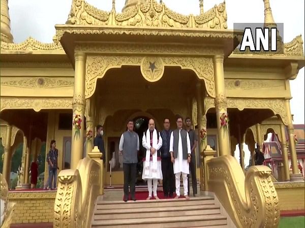 Amit Shah visits Golden Pagoda on second day of his Arunachal Pradesh visit