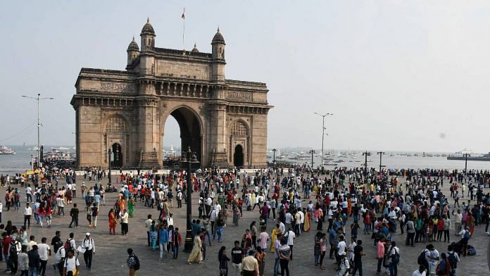 Representational image of a crowd at Mumbai's Gateway of India | ANI