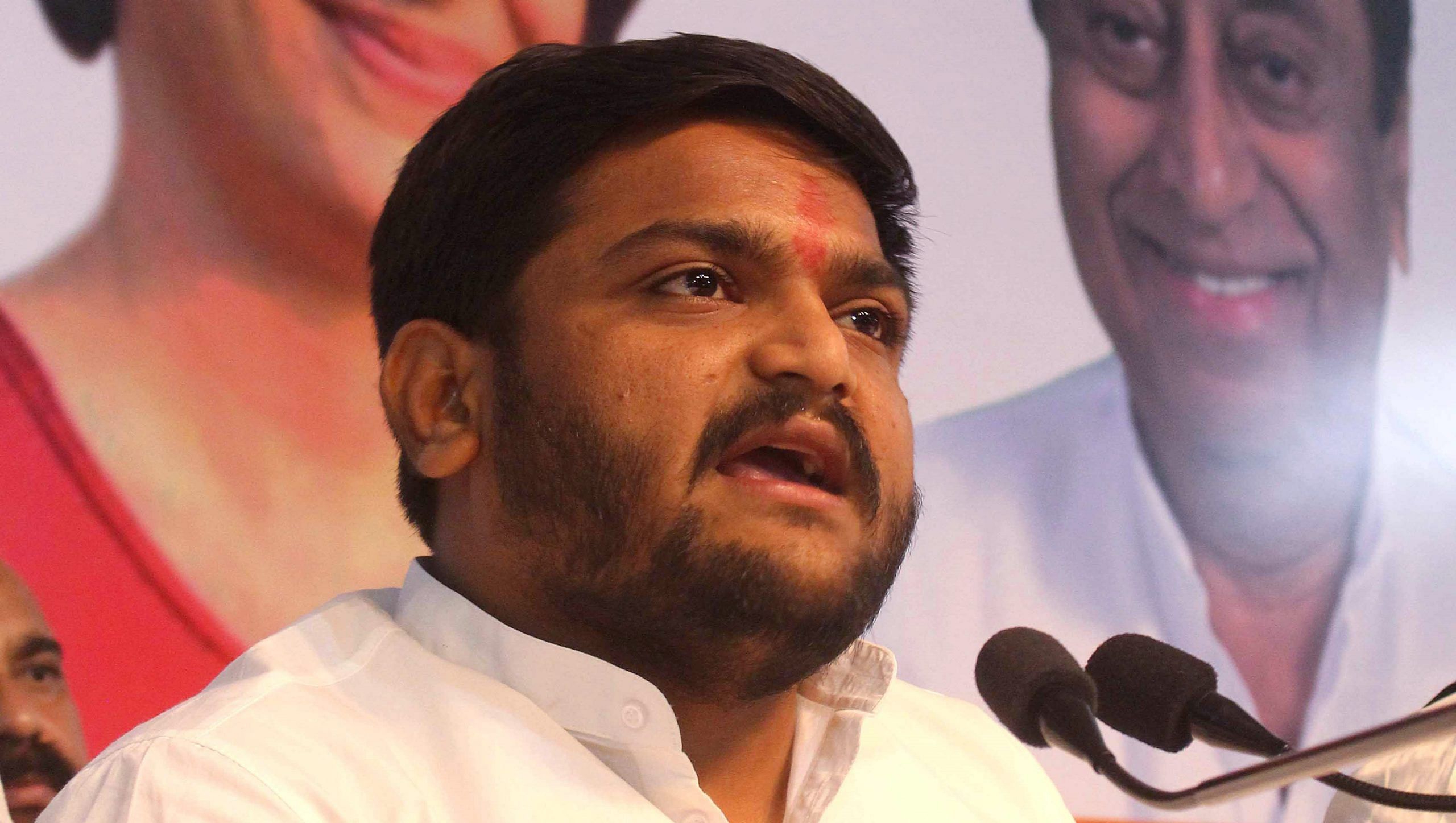 Congress leader Hardik Patel addresses a press conference in Bhopal File photo of Hardik Patel | ANI Photo
