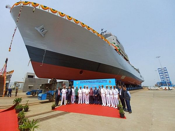 GRSE launches Indian Navy survey vessel 'INS Nirdeshak'