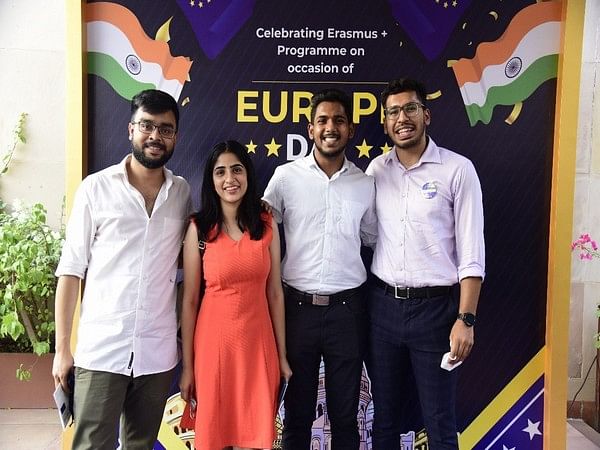 "Student Mobility can strengthen the Indo-French Bond," says Ambassador Lenain, the Embassy celebrates Europe Day with the Indian Erasmus+ Alumni