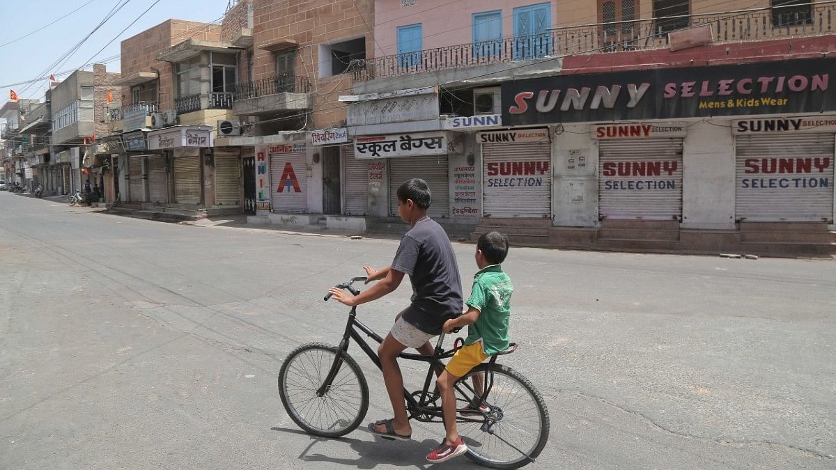 A deserted road in Jodhpur after imposition of curfew | Suraj Singh Bisht | ThePrint