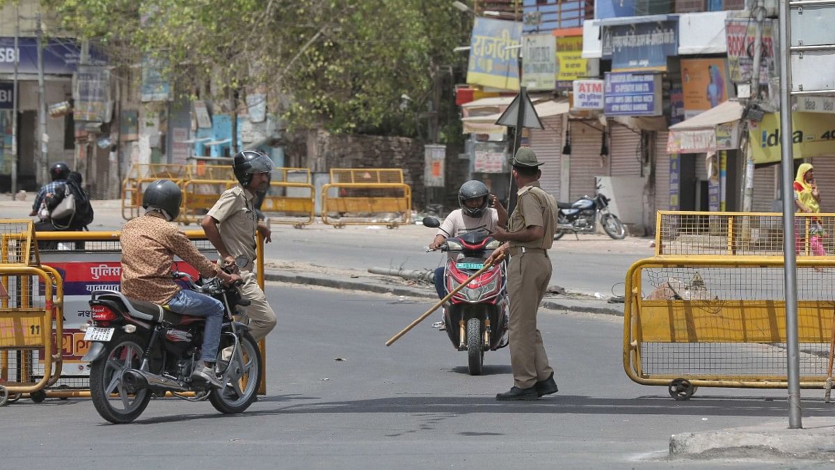 Police personnel deployed at Jodhpur's Jalori gate after clashes | Suraj Singh Bisht | ThePrint