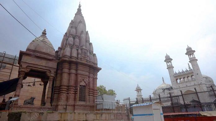 File photo of the Kashi Vishwanath temple and the Gyanvapi mosque in Varanasi | Praveen Jain | ThePrint
