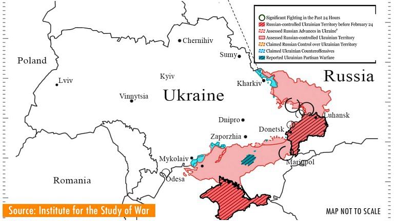 Russia captures villages east of Izyum, surrounds trapped Ukrainian soldiers in Mariupol