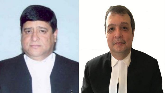 Justices Sudhanshu Dhulia (L) and Jamshed Burjor Pardiwala (R) | Photo credit: gujarathighcourt/ecommitteesci