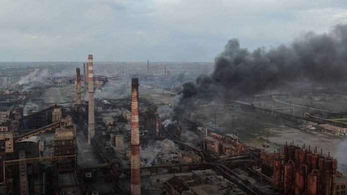 Azovstal steel plant in Mariupol, Ukraine | Twitter/@MFA_Ukraine