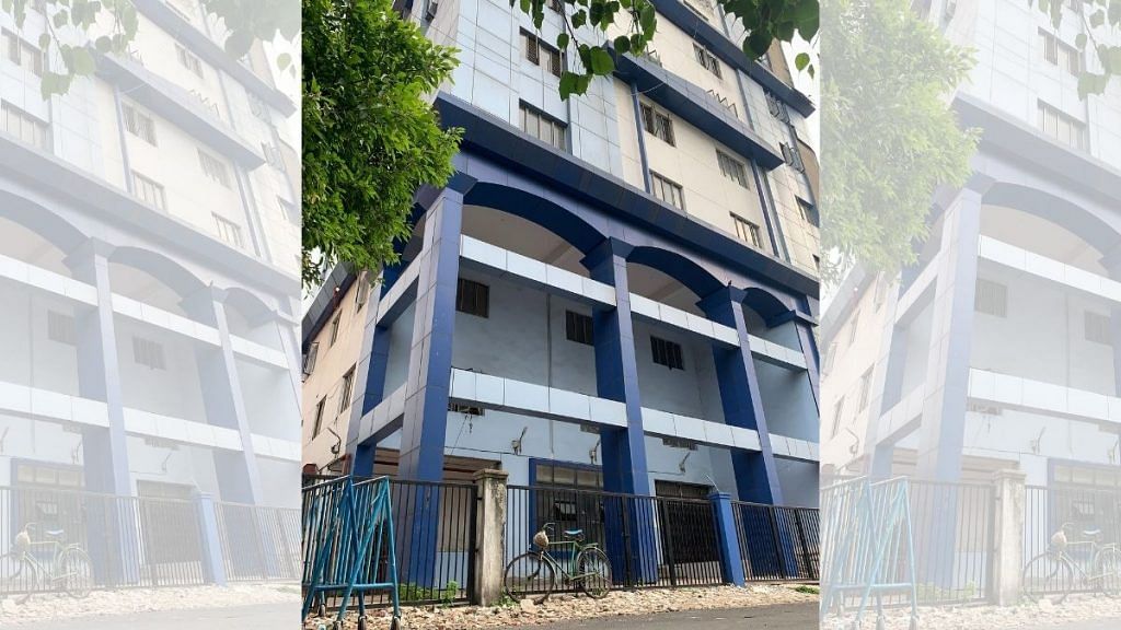 A newly-constructed WBSSC building that’s as yet non-functional, but from where the 'fake' appointment letters were sent, according to the enquiry committee report | Photo: Sreyashi Dey | ThePrint