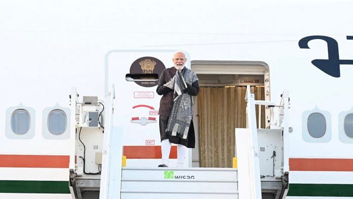 PM Narendra Modi arrives at Berlin Brandenburg Airport, Germany on 2 May 2022 | Twitter/@MEAIndia